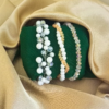 3 in 1 Twist Elegance Pearl Beads Bracelet Set by CHAMMAQ
