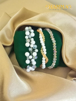 3 in 1 Twist Elegance Pearl Beads Bracelet Set by CHAMMAQ