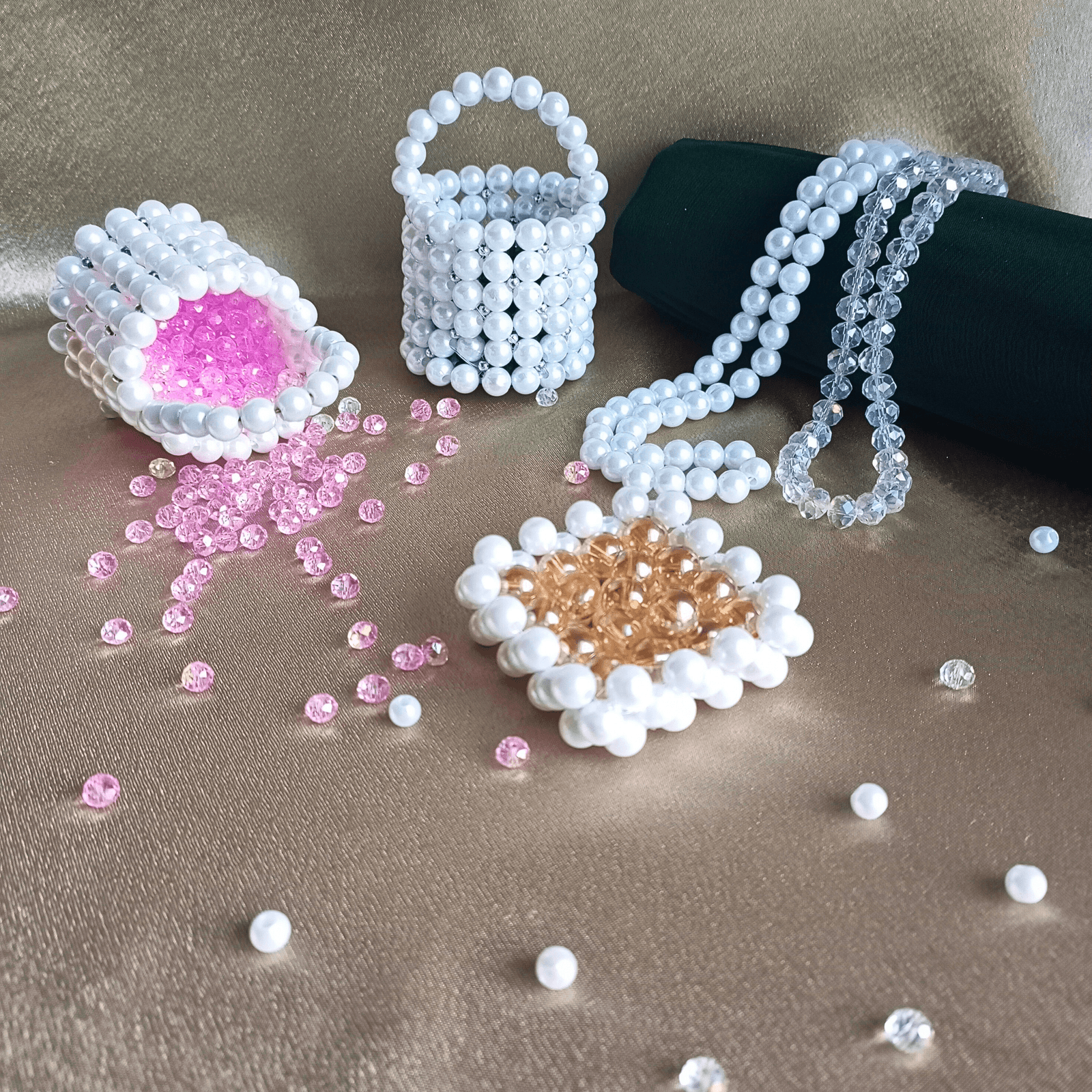 Chammaq beads and pearls