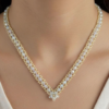 Elegant Crystal Bloom Necklace Set by CHAMMAQ. - Image 2