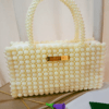 Pearl Beaded Bag – BerryCharm Handmade Handbag Beaded by CHAMMAQ - Image 3