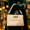 CHAMMAQ Floral Pearl Beaded Bag ✨ – Elegant Handmade Luxury