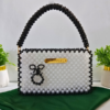 Stylish Beaded Purse – Handmade White Beaded Purse by CHAMMAQ