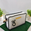 Stylish Beaded Purse – Handmade White Beaded Purse by CHAMMAQ - Image 3