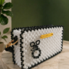 Stylish Beaded Purse – Handmade White Beaded Purse by CHAMMAQ