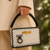 Stylish Beaded Purse – Handmade White Beaded Purse by CHAMMAQ - Image 2