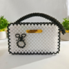 Stylish Beaded Purse – Handmade White Beaded Purse by CHAMMAQ - Image 2