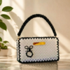 Stylish Beaded Purse – Handmade White Beaded Purse by CHAMMAQ - Image 4