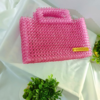 Handmade Clutch Purse for Women – Elegant Pink Beaded Bag - Image 2