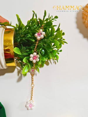 Pink Floral Minimal Bracelet by CHAMMAQ