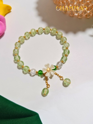 Light Green Fresh & Aesthetic Stretchy Jewelry by CHAMMAQ