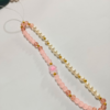 Handmade Beaded Mobile Charm β Pearl & Crystal Aesthetic Phone Chain - Image 2