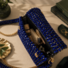 Black Beaded Bag – Elegant Velvet Handbag by CHAMMAQ - Image 3