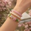 3-in-1 Beaded Bracelet Set – Elegant Handmade Crystal & Pearl Bracelets by CHAMMAQ - Image 2