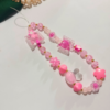 Cute Candy Bead Mobile Charm – Phone Charm for Girls (Pastel Pink & Yellow) - Image 3