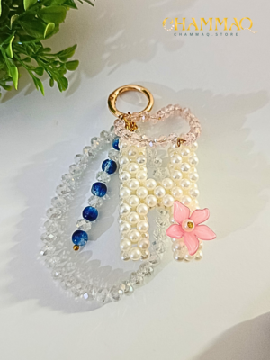 Beaded Alphabet Keychains by CHAMMAQ