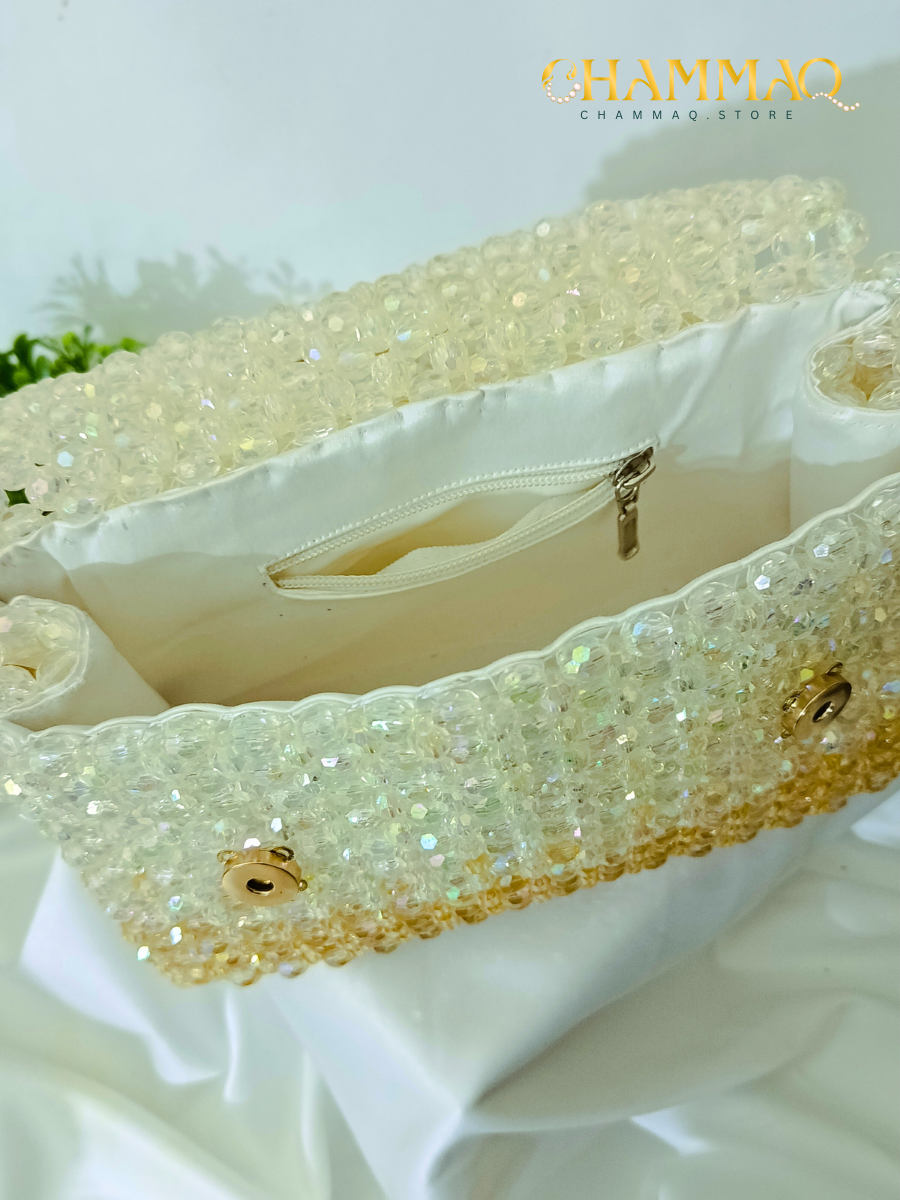 CHAMMAQ Signature Beaded Handbag – Handmade Shiny Luxury Bag - Image 6