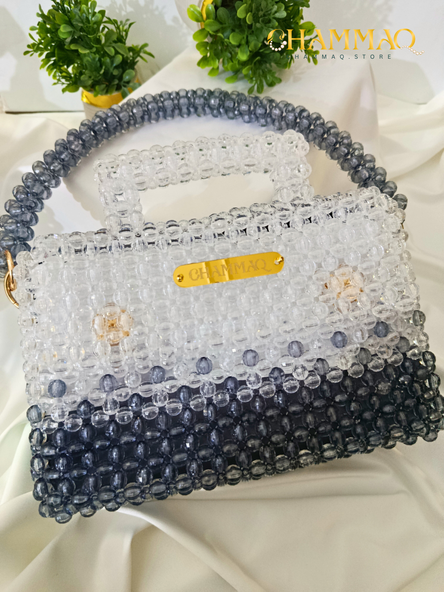 CHAMMAQ Signature Beaded Handbag – Handmade Shiny Luxury Bag - Image 2