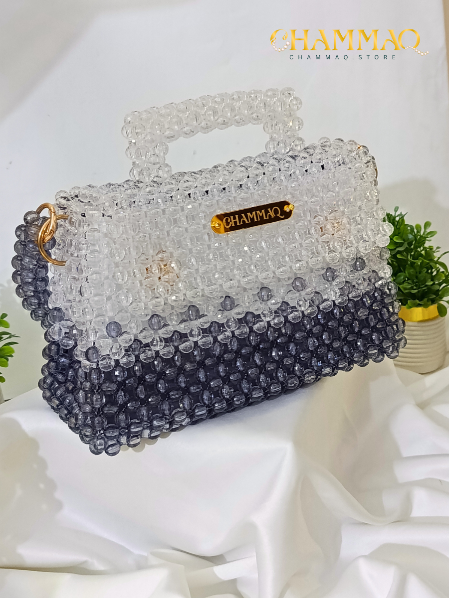 CHAMMAQ Signature Beaded Handbag – Handmade Shiny Luxury Bag - Image 4
