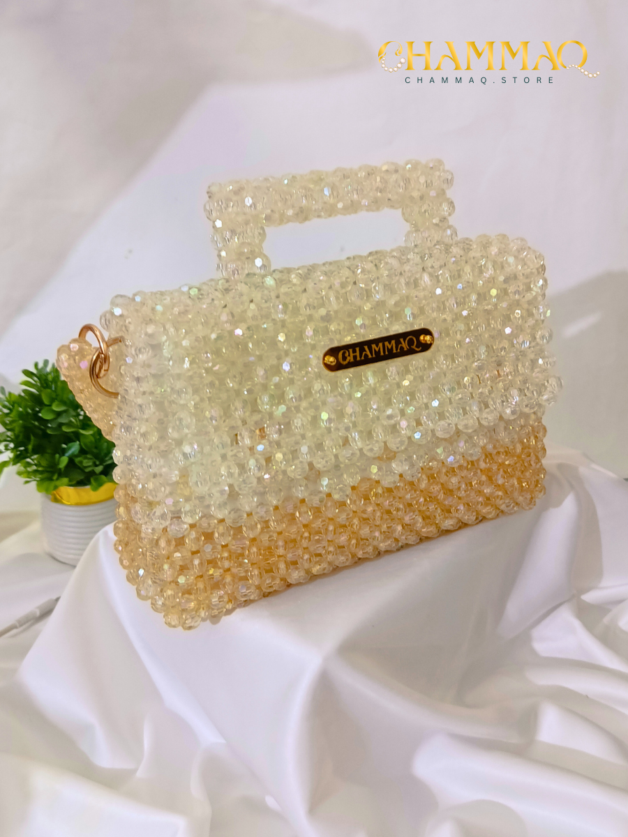 CHAMMAQ Signature Beaded Handbag – Handmade Shiny Luxury Bag - Image 8