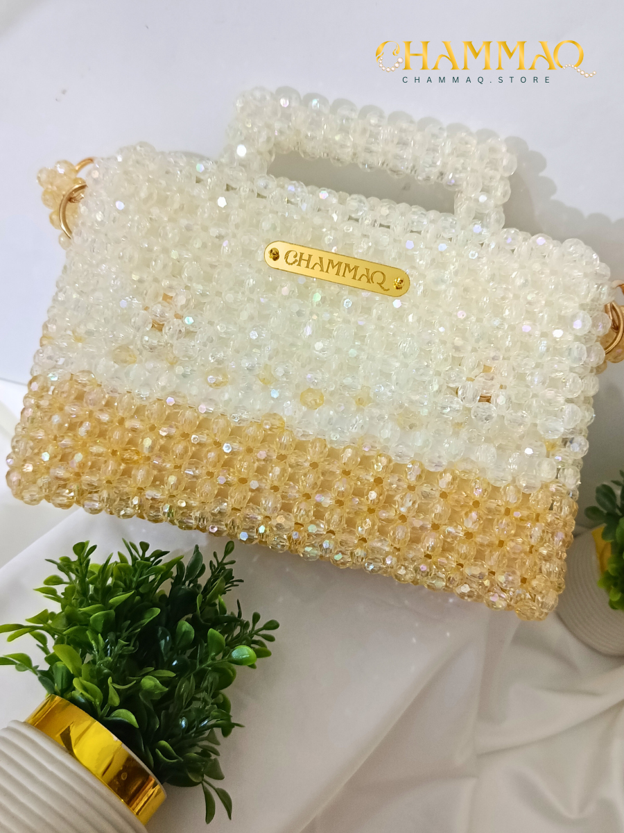 CHAMMAQ Signature Beaded Handbag – Handmade Shiny Luxury Bag - Image 7