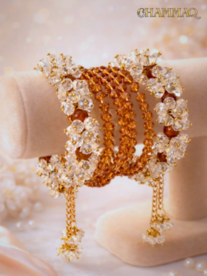 Festive Bangle Set With Dangling Latkans | Handcrafted by CHAMMAQ