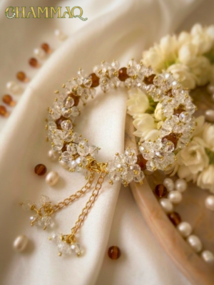Festive Gajra Bracelet With Dangling Latkans | Handcrafted  by CHAMMAQ