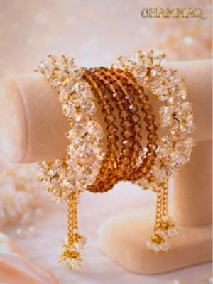 6-Piece Festive Gajra Bracelet Set Handcrafted by CHAMMAQ