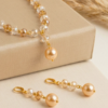 CHAMMAQ Warm Amber Crystal 3-Piece Matching Set - Image 3