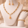 CHAMMAQ Warm Amber Crystal 3-Piece Matching Set - Image 2