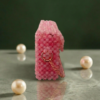 Pink Marble Beaded Clutch Bag by CHAMMAQ - Image 5