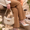 Pearl Shoulder Beaded Bag by CHAMMAQ - Image 4