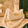 Pearl Shoulder Beaded Bag by CHAMMAQ