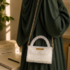 Beaded Crystal Radiance Luxury Top-Handle Bag by CHAMMAQ - Image 4