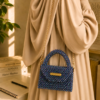 Beaded Structured Bag by CHAMMAQ – Midnight Radiance