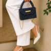 Beaded Structured Bag by CHAMMAQ – Midnight Radiance - Image 4